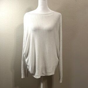 Gigi Moda White Sweater SZ M